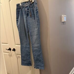 Express Women's Skyscraper mid-rise  Blue Jeans